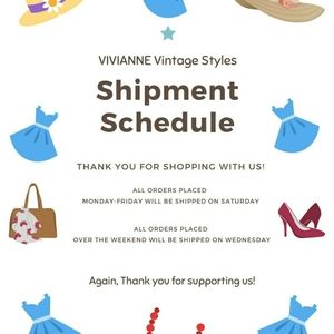 Shipping Schedule